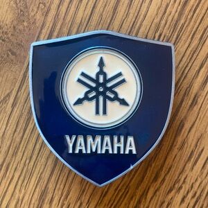 Yamaha Blue and Silver Belt Buckle